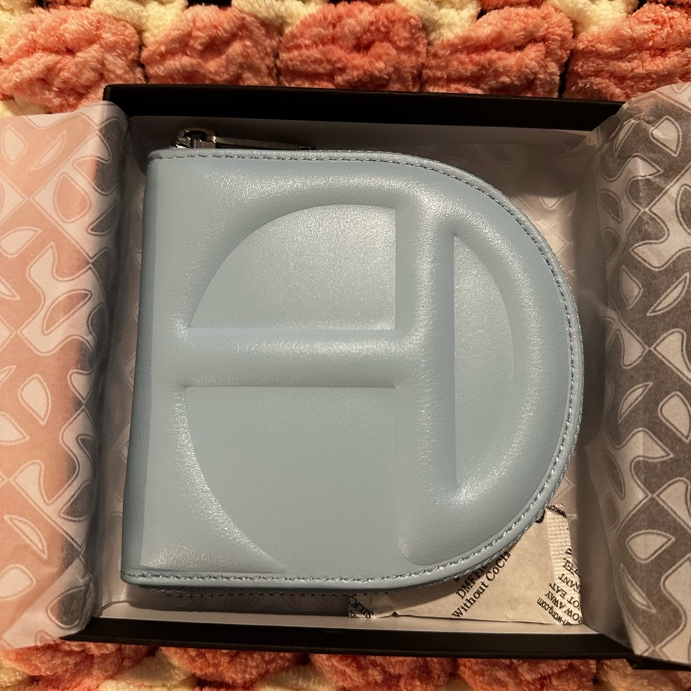 Telfar Wallet in Pool Blue